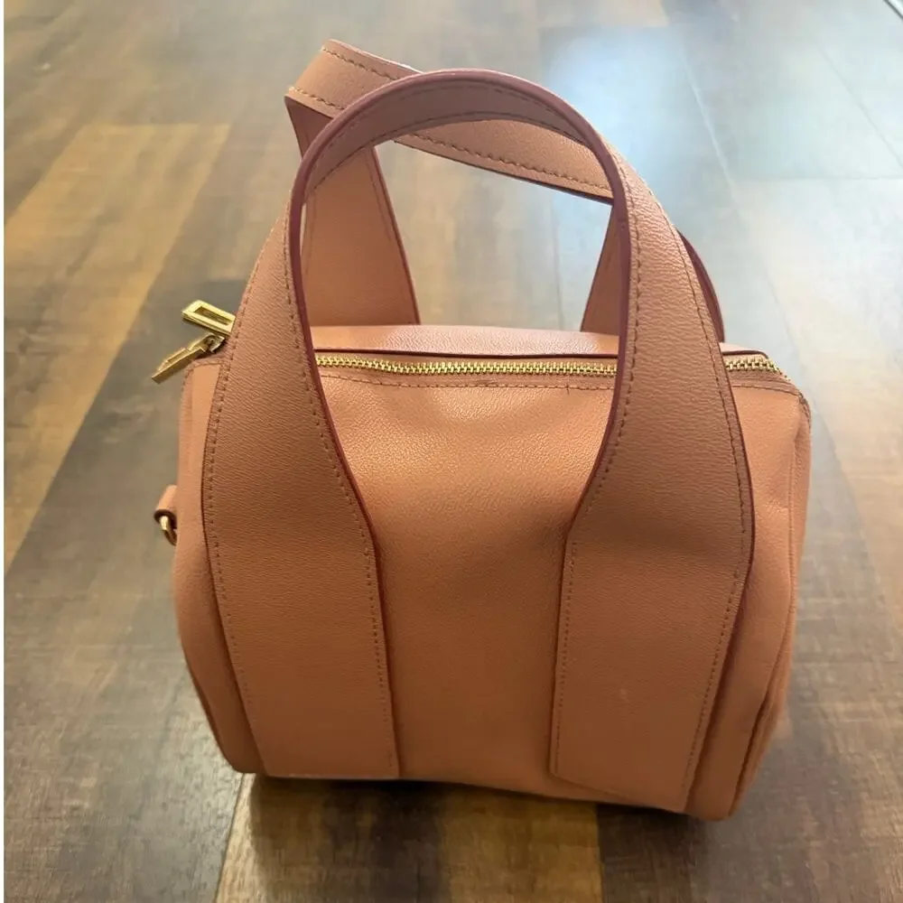 Bimba Y Lola Blush Pink Mini Bowler Bag Gold Hardware - Picture 10 of 10